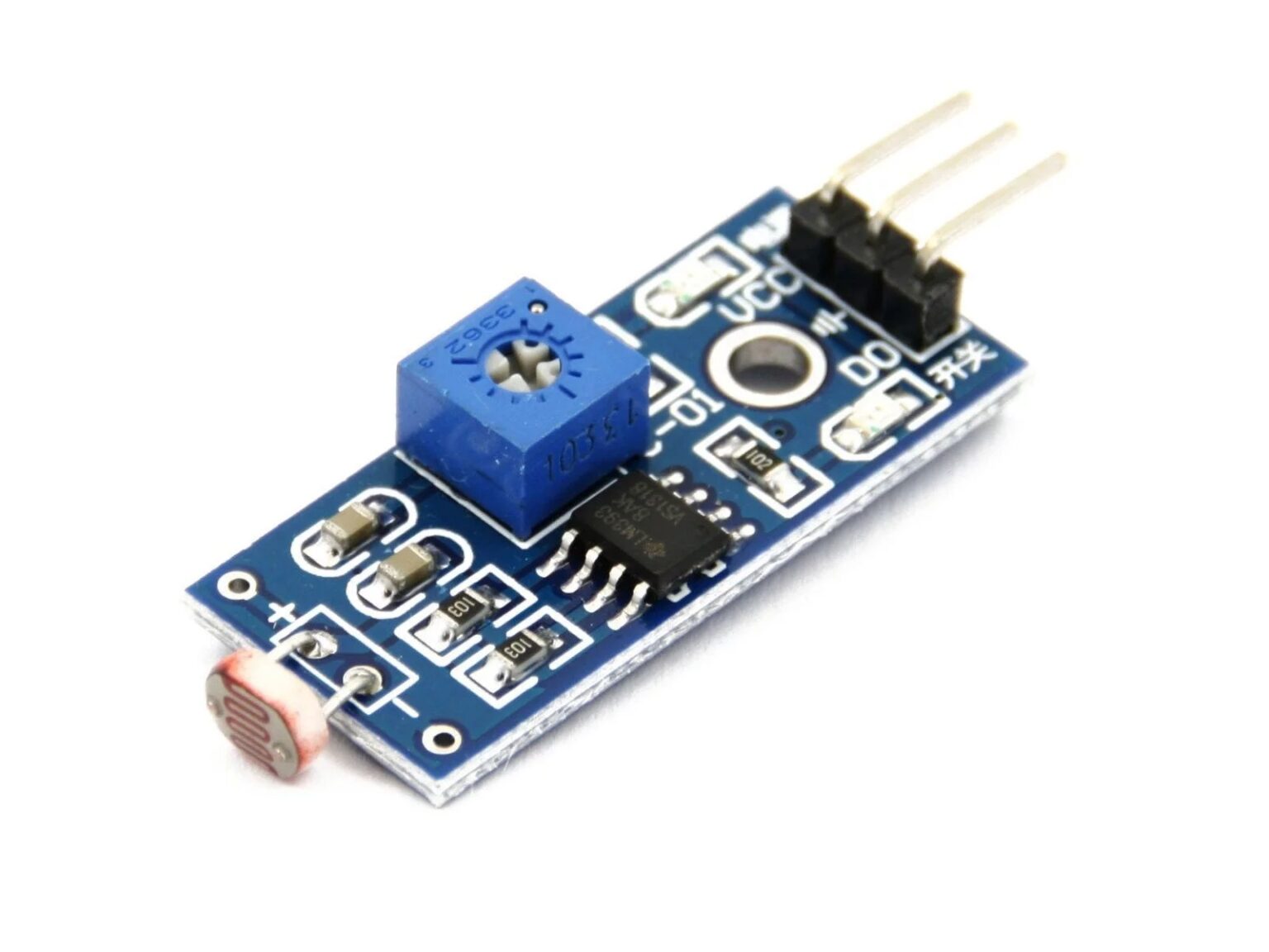 LM393 Photosensitive light dependent resistor LDR sensor module ...